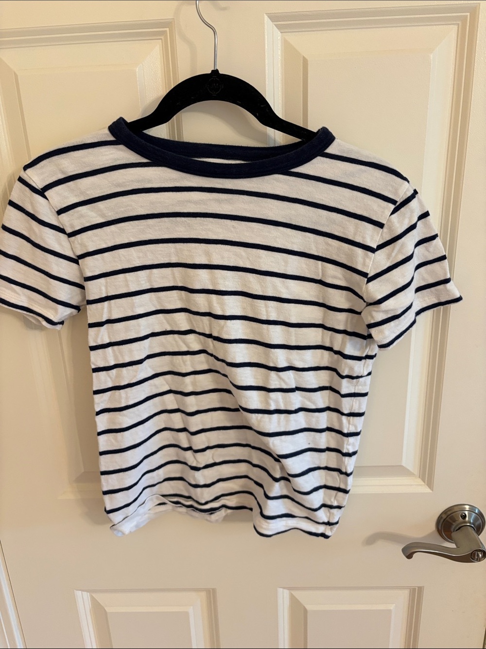 Crewcuts Navy & White Striped Short-Sleeve Tee